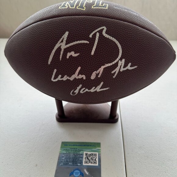 AARON RODGERS SIGNED GREEN BAY PACKERS QB AUTOGRAPHED WILSON FOOTBALL w/COA 725 - Picture 2 of 8